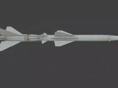 sa 2 rocket weapon Low-poly 3D model