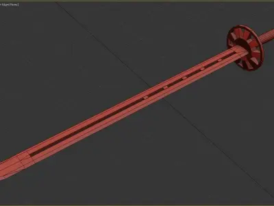 Sword samurai Low-poly 3D model purchase