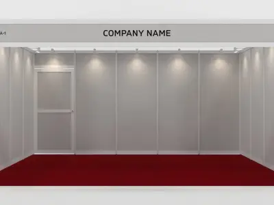 Octanorm Stall Setup 3D model