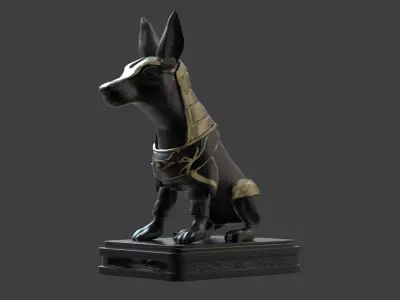 Anubis Statue 3D print model