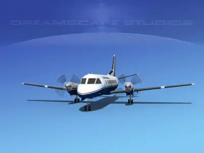 SAAB SF340 Southeast Regional 3D model