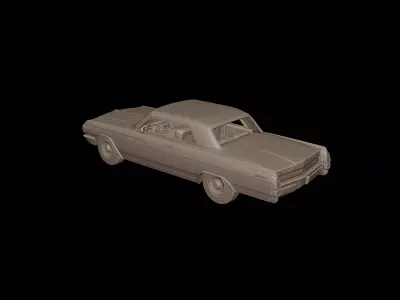 buick wildcat 1963 3d print model 3D print model
