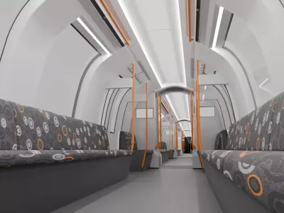 Glasgow subway third generation rolling stock 3D model