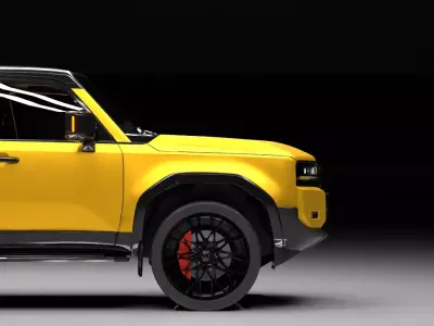 Modern Luxury SUV Rigged High Poly Realistic OffRoad Vehicle 3D model