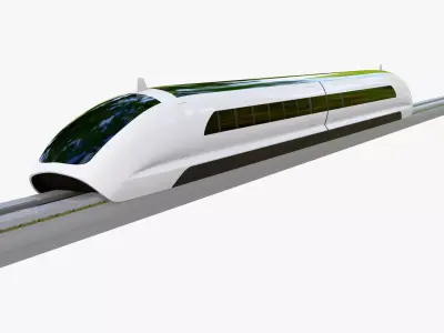 Maglev High Speed Train M1 3D model
