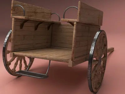 Hay Cart  3D model