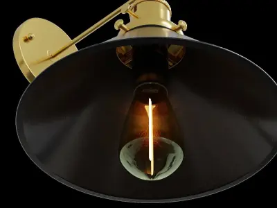 Lamp industrial style 3D model