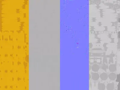 Crane WA Frame 2 Head Section Yellow 3D model