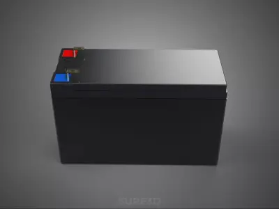 STANDARD BATTERY LIFEPO4 LITHIUM IRON PHOSPHATE RECHARGEABLE ION 3D model