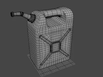 Gasoline gas can 3D model