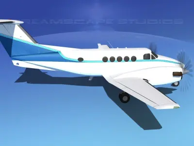 Beechcraft B200 GT King Air V07 3D model