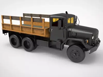 M35 half ton Cargo Truck 3D model