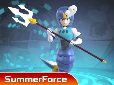 SplashWoman - Megaman 9 3D model