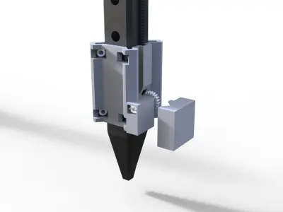 Type B anchor post for work platform or pontoon 3D print model