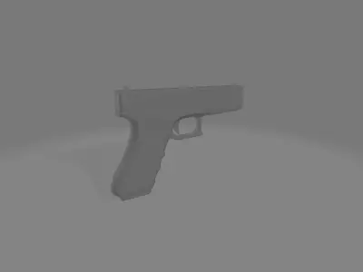 HandGun gun Free low-poly 3D model
