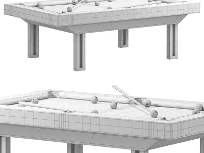 Executive Pool Billiard Table 3D model