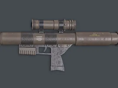 Rocket Launcher Game Ready 2   Low-poly 3D model