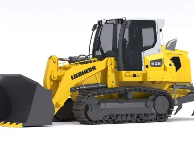 Liebherr LR 636 Litronic Crawler Loader 3D model