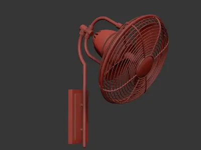 Veranda Patio Fan 3D model