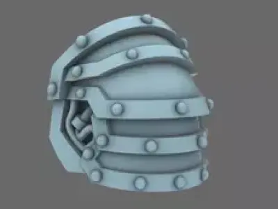 Space Knights V1 Exterminator Shoulder Pads Type A 3D print model