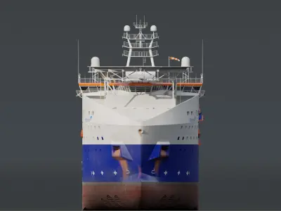 Cable Laying Vessel 3D model