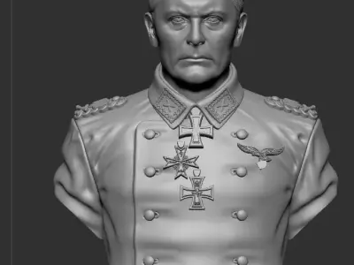 Reich Fieldmarschall Hermann Goring 3D Bust 3D model