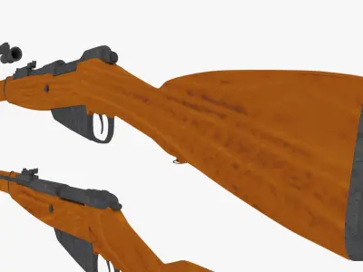 2 OLD RIFLE 3D MODEL Free 3D model