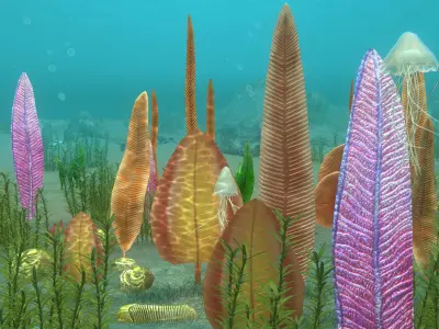 Ediacaran biota 3D model