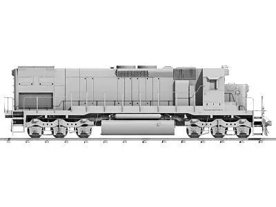 Train Locomotive 033 3D model