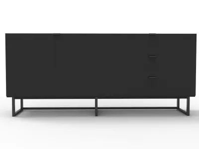 Modern Drawer Low-poly 3D model