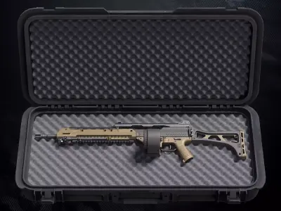 GM 63 Assault Rifle Low-poly 3D model