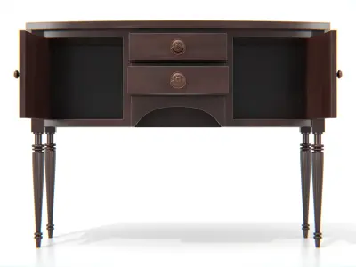 Antique Wooden Console Table 02 Low-poly 3D model