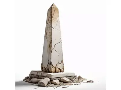 Stone Obelisk Ruin for 3D print 3D model
