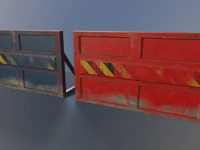 Mojo Barriers Low-poly 3D model
