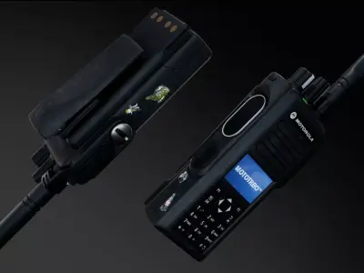 Motorola MOTOTRBO DP4800e Low-poly 3D model