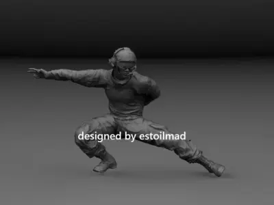 AIRCRAFT CARRIER DECK CREW v1 3D print model
