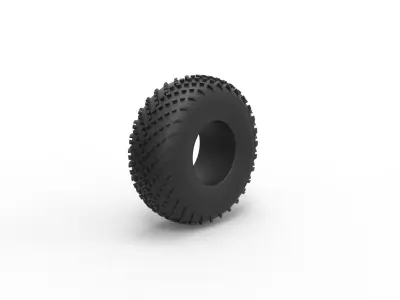 Low pressure tire 2 Scale 1 to 25 3D print model