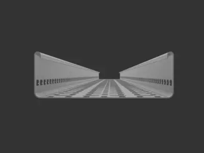 Cable Tray 150mm x 3000mm TYPE1 3D model