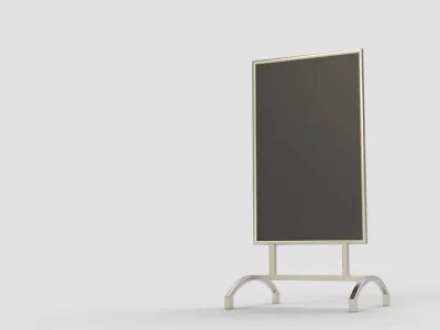Metallic Street Stand 3D model