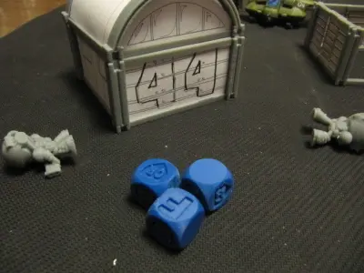 CHIBI-TECH SD - CUSTOM CRIT DICE SET   3D print model