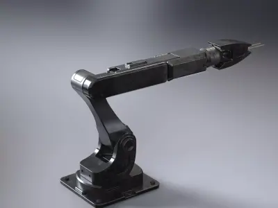 Robotic arm industrial style  welding 3D model