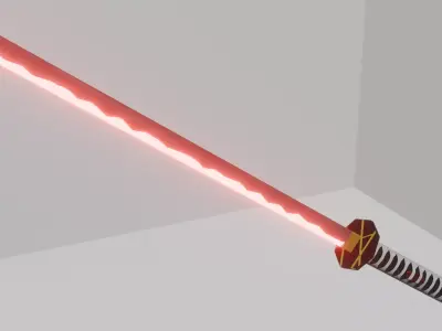  Katana Samurai 3D model
