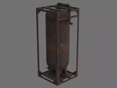 Oil Storage 1C Low-poly 3D model