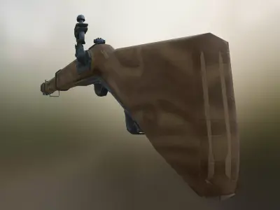 Musket Free low-poly 3D model