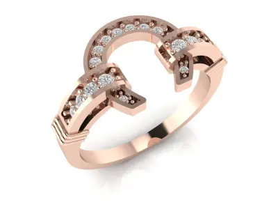 Horseshoe Ring 3D model