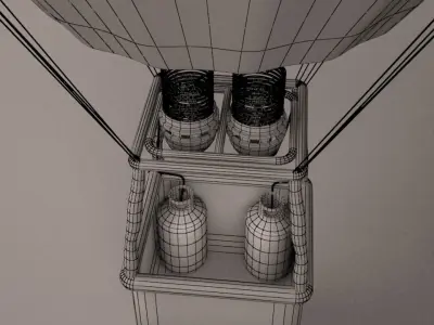 Hot air balloon 2 Free 3D model