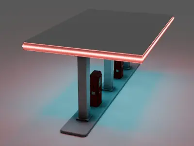 Basic Gas Station 3D model