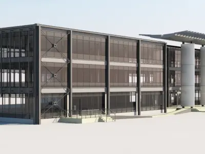 Industrial building  and Office building and Capacities 3D Model Pack
