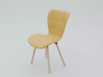 Dining Chair Low-poly 3D model purchase