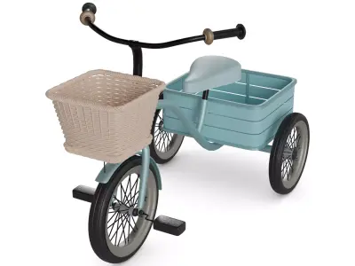 Traditional Tricycle 3D model